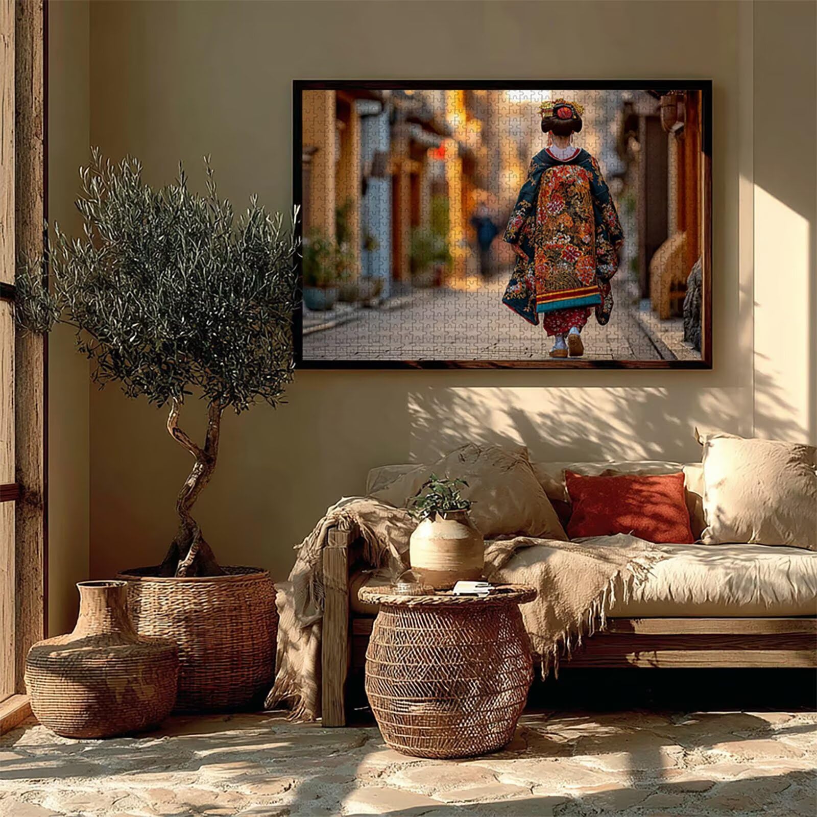 Giappone Puzzle 6000 Pezzi Adulti, Puzzle Legno con Scatola 179x105cm, DIY Giochi Divertenti per Familiar, Idea Regalo Uomo e Donna, Squisita confezione Regalo, Estate Decorazioni, (Geisha) 3-4373