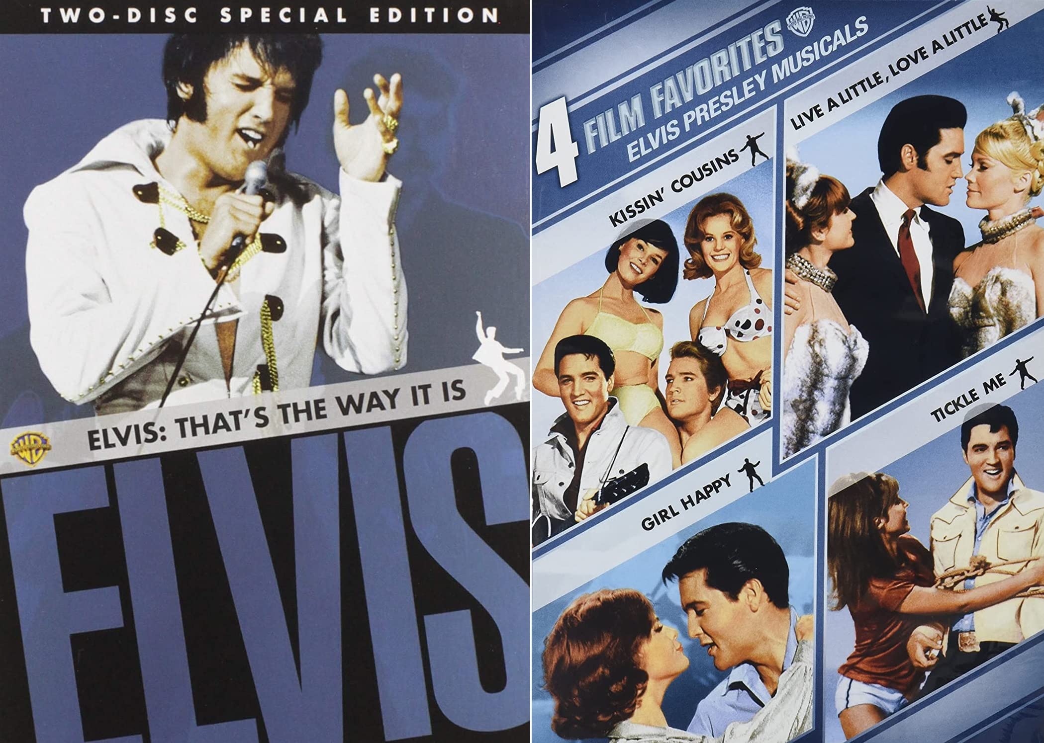 Elvis Presley Stage and Screen DVD 2-Pack: That's The Way It Is Special Edition & Elvis Musicals (Girl Happy / Kissin' Cousins / Live a Little, Love a Little / Tickle Me)
