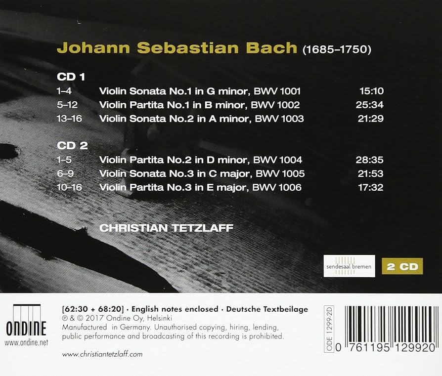 Amazon.co.jp: J.S.バッハ:無伴奏ヴァイオリンのためのソナタと