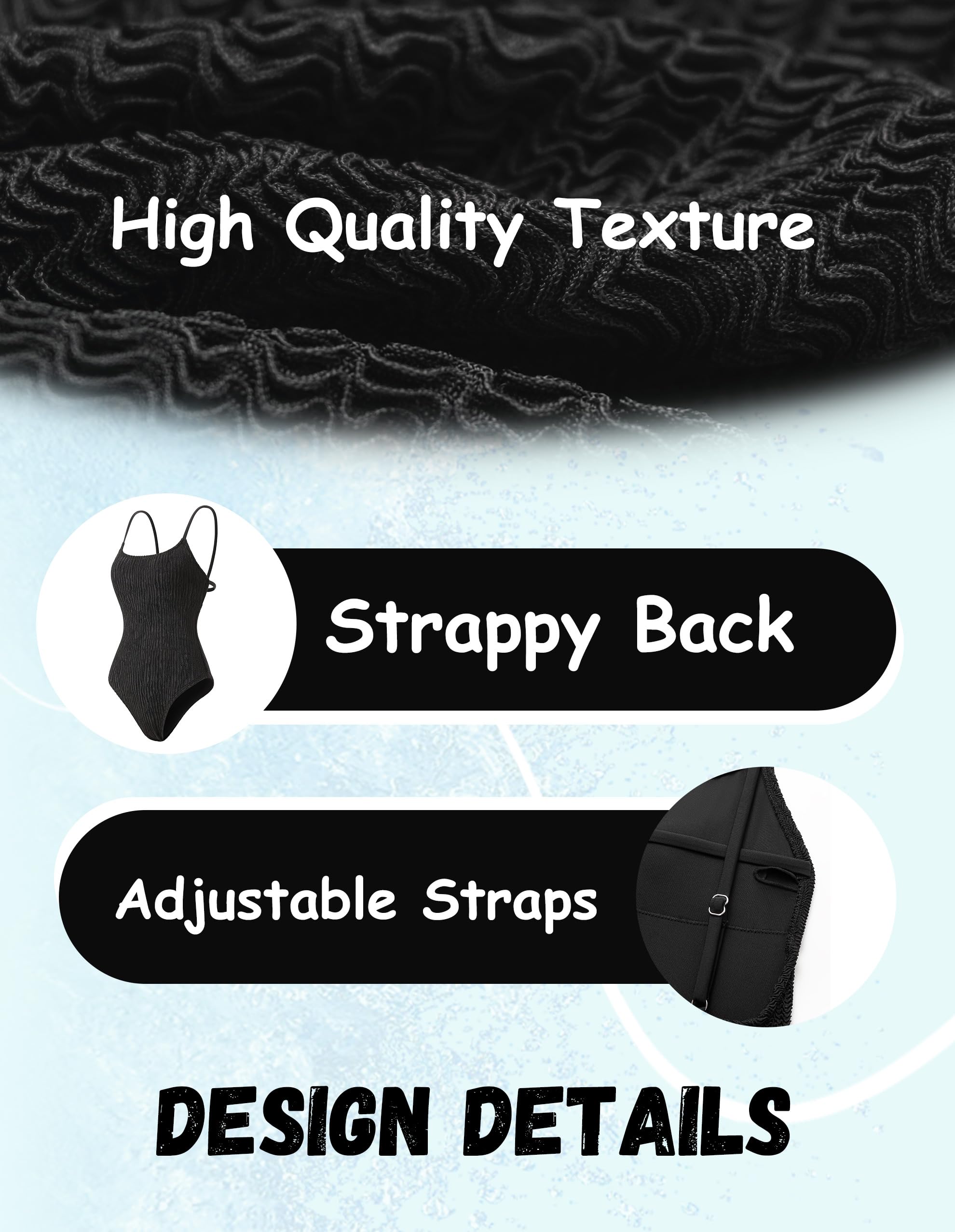 Sexy einteiliger Badeanzug für Damen, Bauchkontrolle, U-Ausschnitt, gepolstert, offener Rücken, hoher Schnitt, Figurformende Bademode