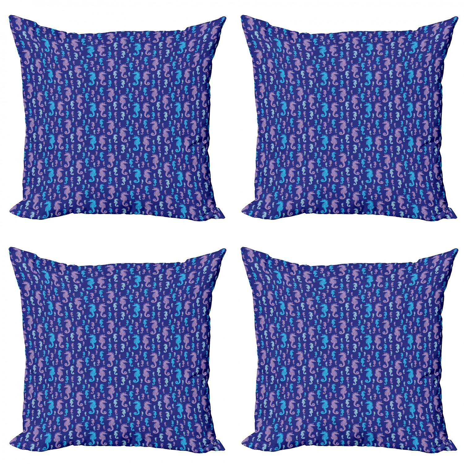 ABAKUHAUS Astratto Federe Cuscini Set di 4, Graphic colorato