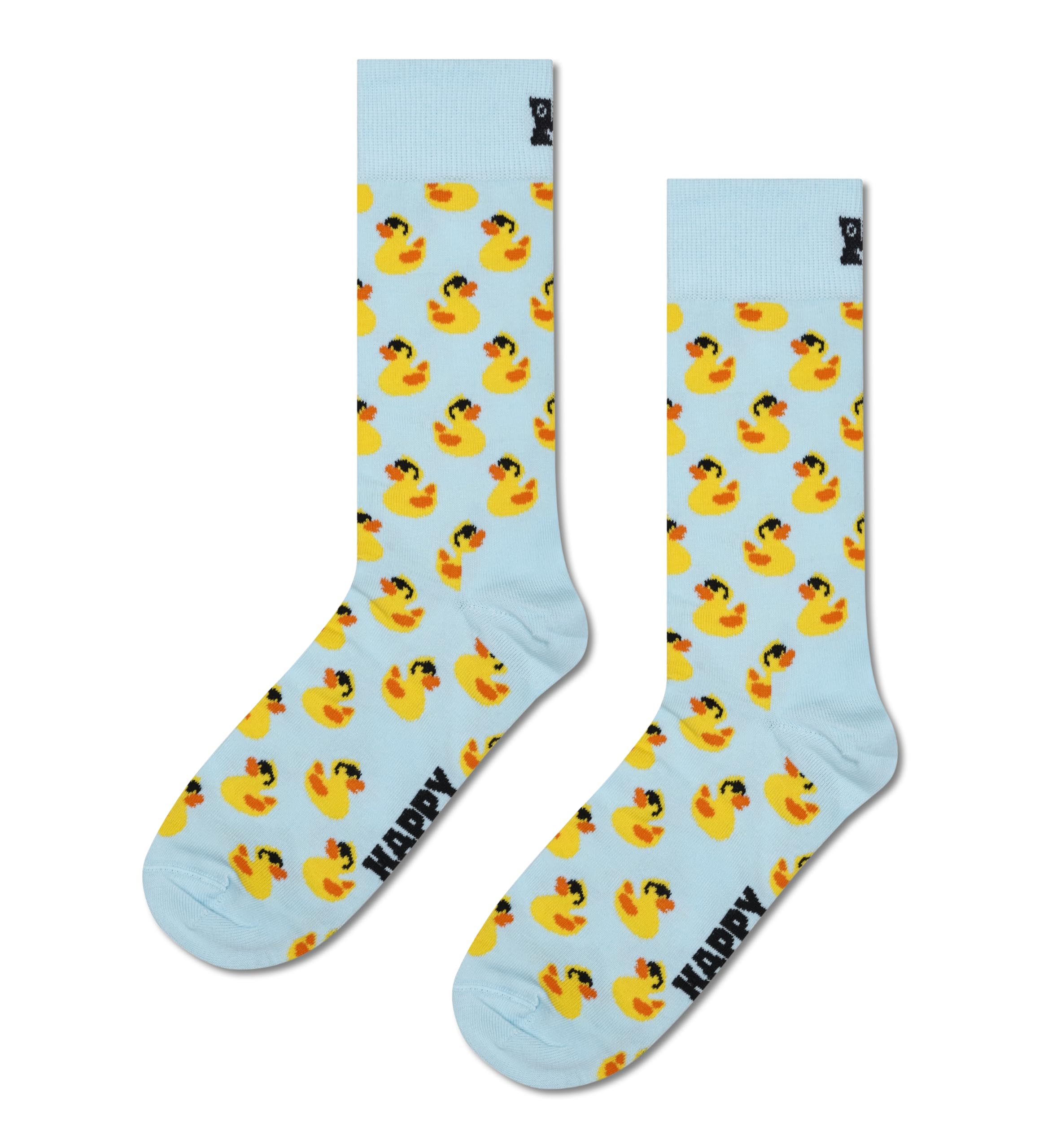 Happy Socks 3-pak gumowych skarpet z kaczką zestaw upominkowy skarpety dla załogi rozmiar 36-40, NIEBIESKI, 36-40