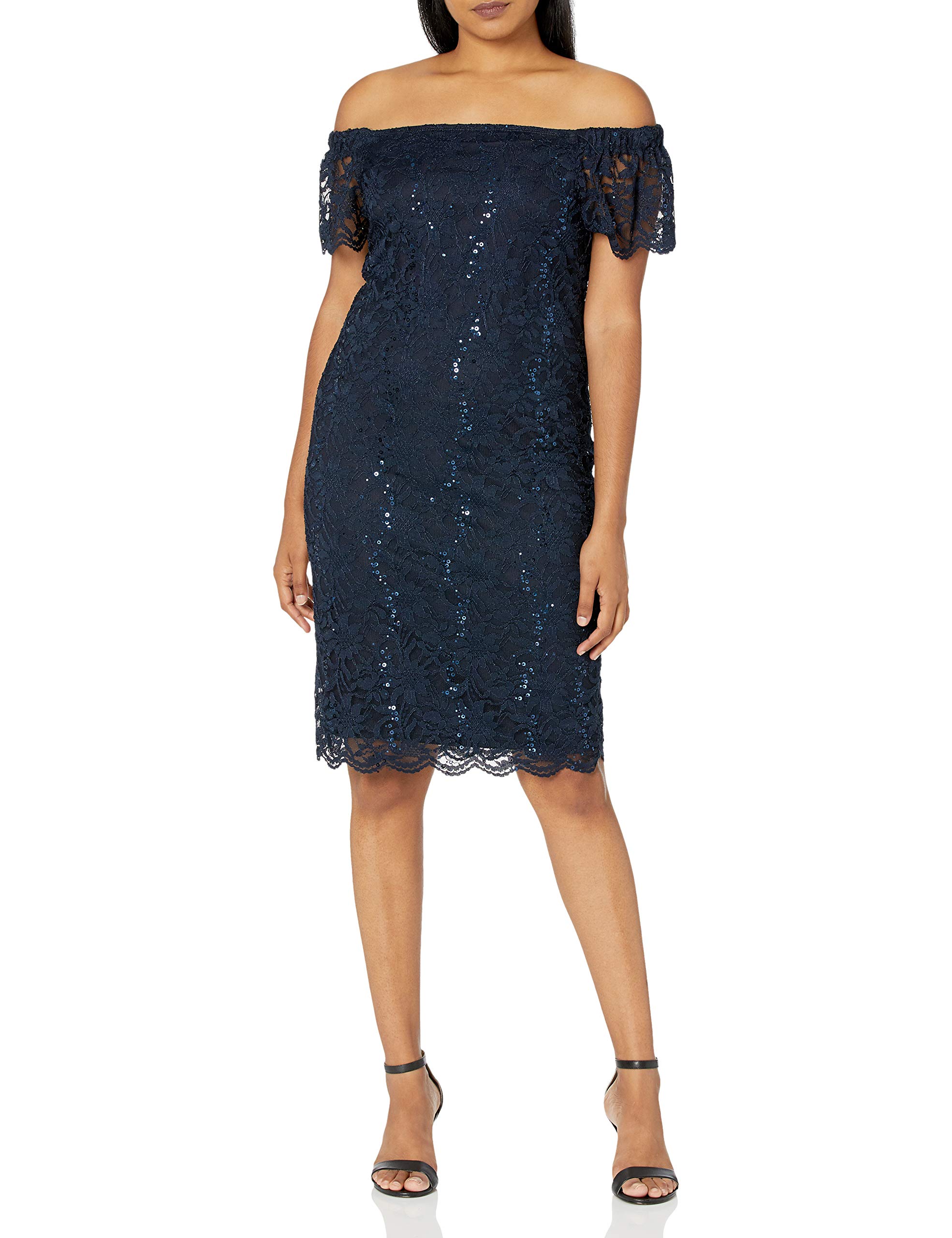 Tiana B Womens Lace Short Sleeve Dress Cocktail Dress | Desertcart BAHRAIN