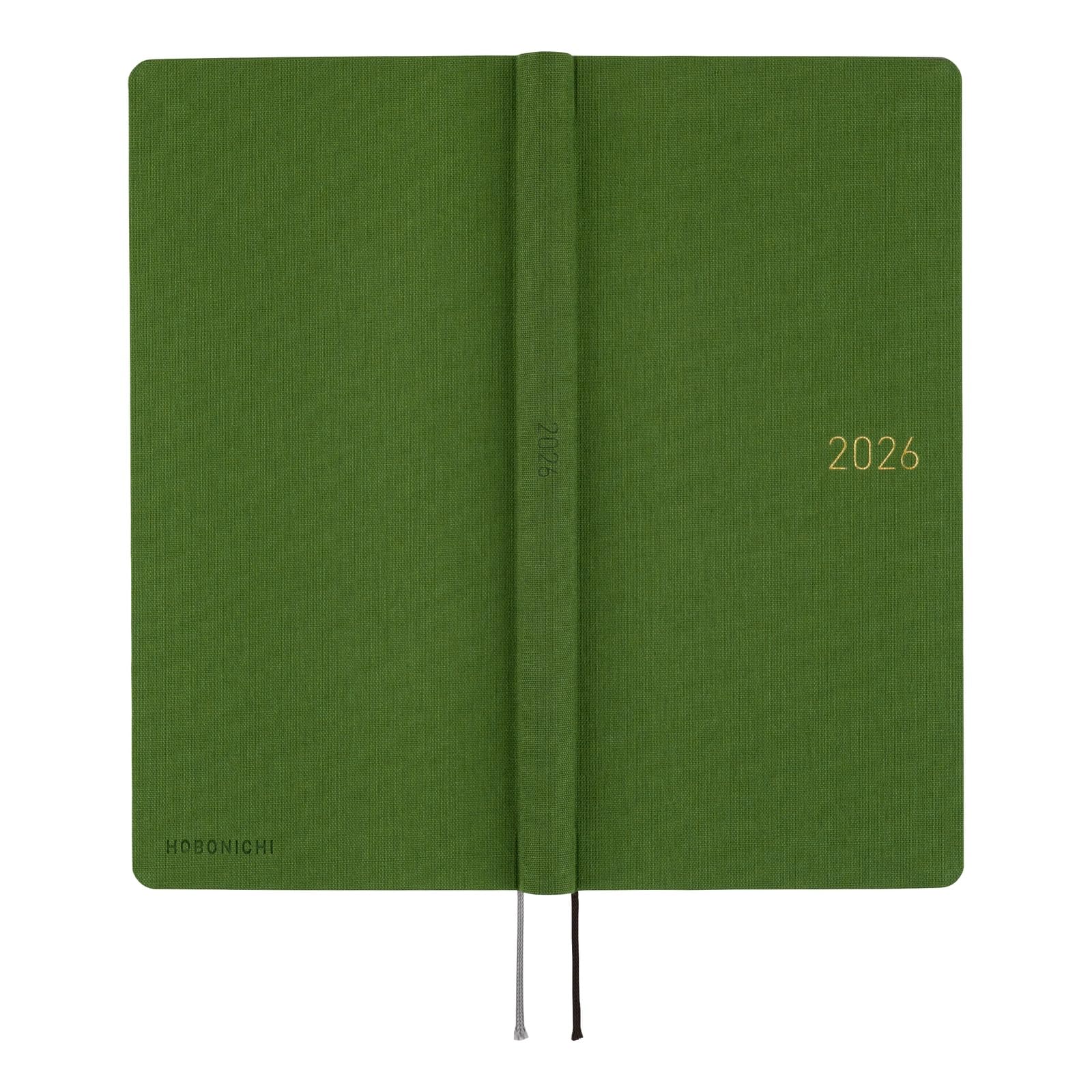 Agenda Hobonichi Techo 2026 Weeks MEGA – Couleur Rouge Tomate, Papier Tomoe River, Format Mince, Début Janvier