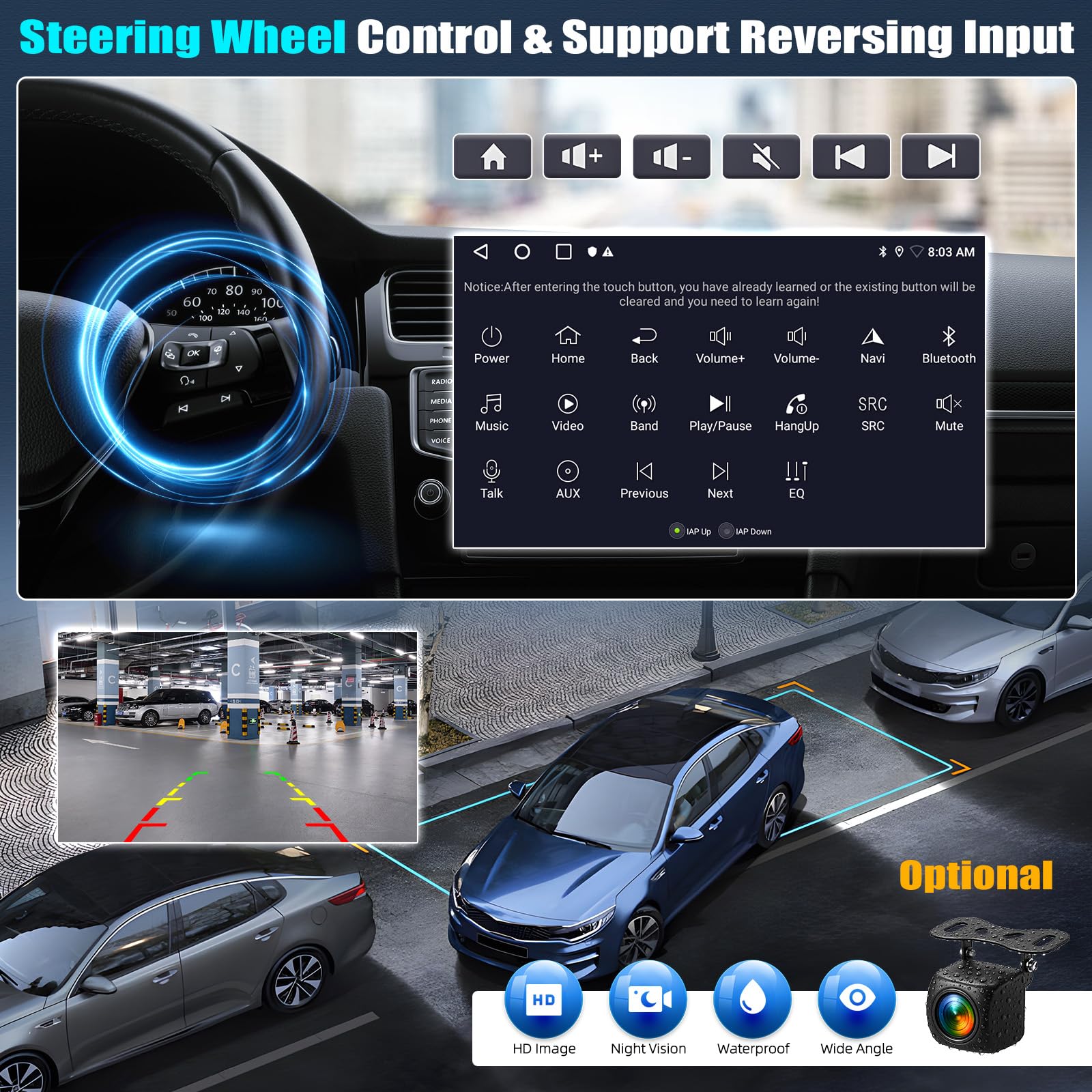 CAMECHO 2+64GB 7 Pulgadas Android 15 Autoradio para Porsche 911 Boxster Cayman con CarPlay Inalámbrico Android Auto, GPS, Bluetooth Wi-Fi RDS FM y Sonido EQ, Pantalla Táctil HD