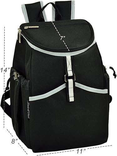 Miniatura 3 de Nebraska Cornhuskers - Mochila enfriadora - Capacidad para 22 latas, ligera aislada y a prueba de fugas, senderismo, playa, parque o excursiones de