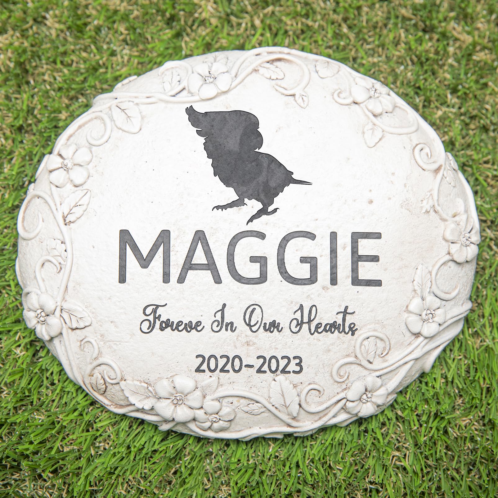 HENTOL Personalized Cockatoo Memorial Stone, Pet Grave Marker Cockatoo, Cockatoo Headstone, Cockatoo Tombstone, Cockatoo Gravestone, Cockatoo Memorial Gifts