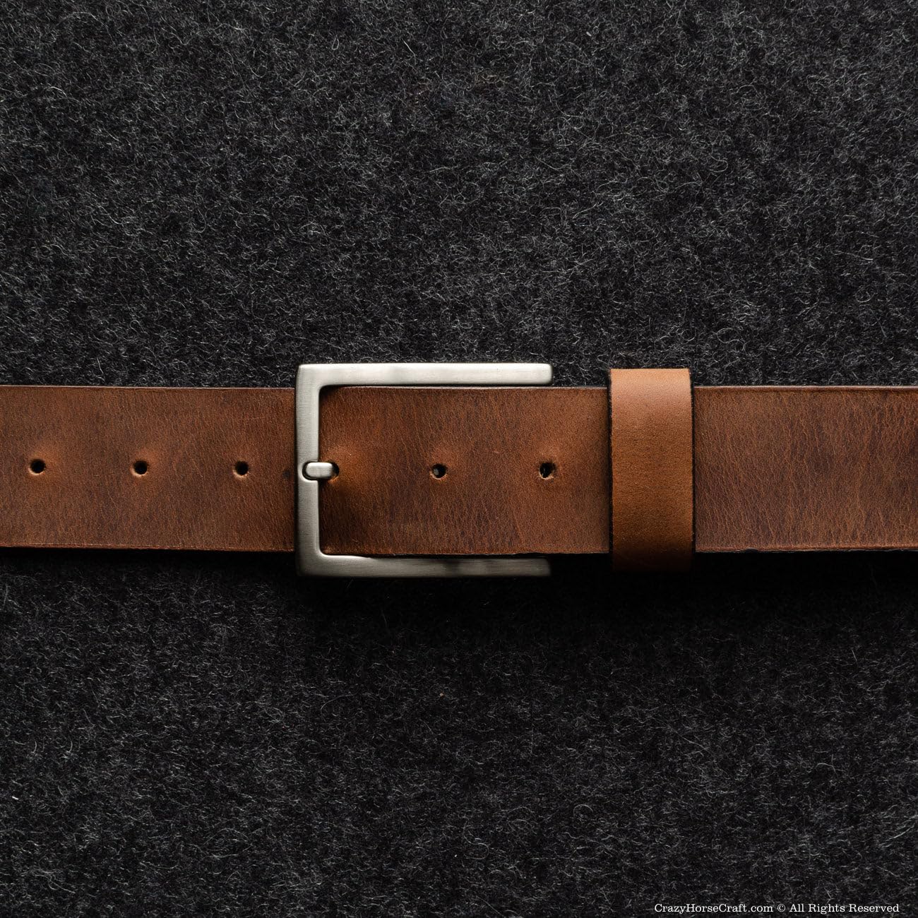 Crazy Horse Craft Ledergürtel Herren Damen, Vintage Italienisches Leder