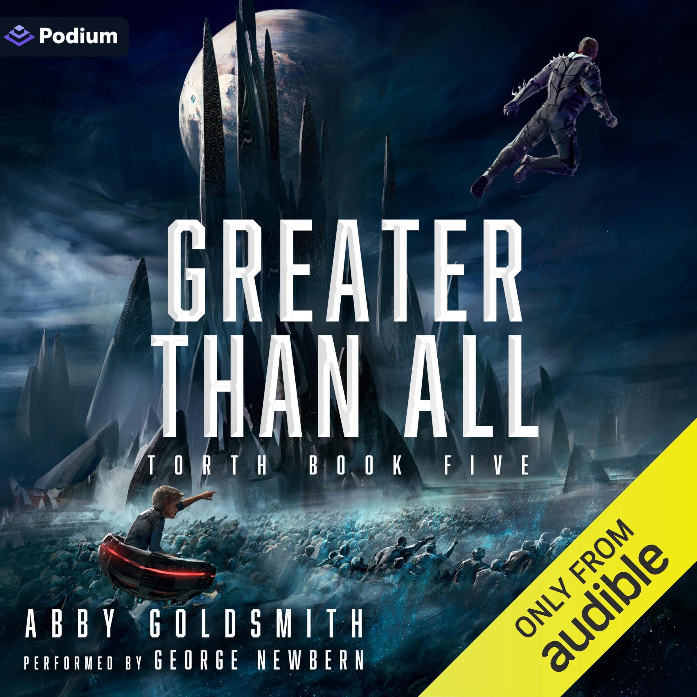 Cover art for Greater Than All: A Dark Sci-Fi Epic Fantasy