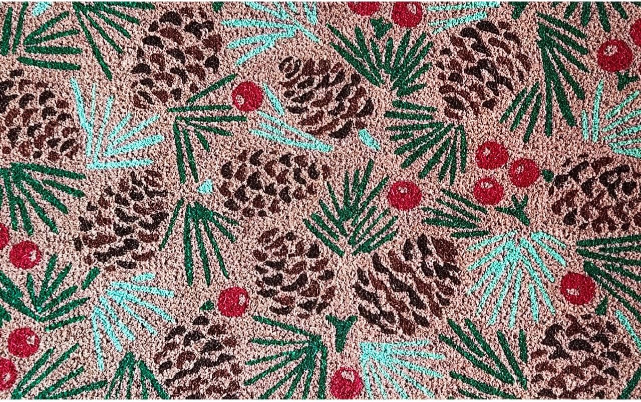 Briarwood Lane Checkered Snowman Medium Coir Doormat 24 x 36