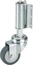 50mm Spring Loaded Ladder Wheel - Grey Rubber