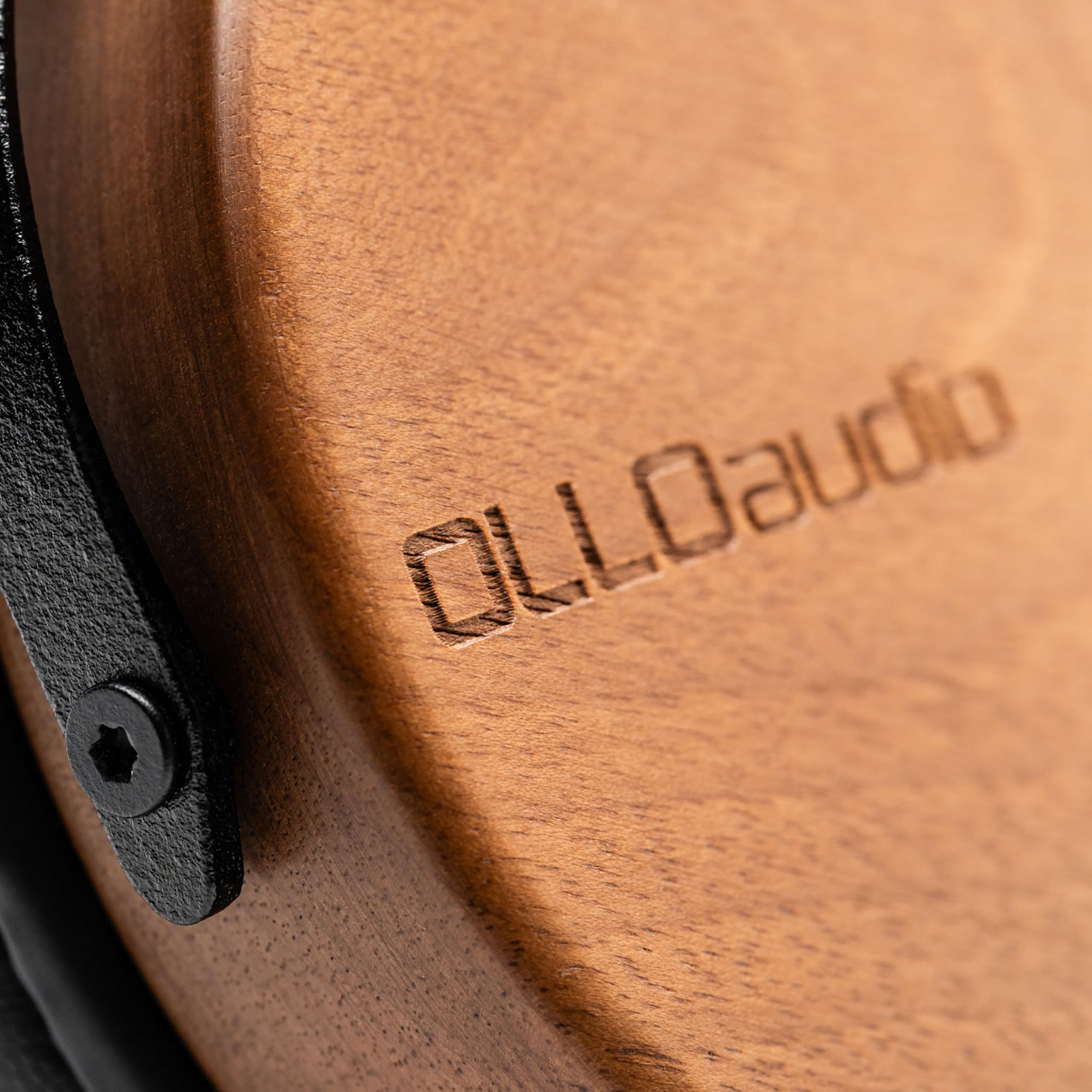 OLLOAUDIO R1 zamknięte słuchawki studyjne do nagrywania | izolacja ok. –10 dB | dopasowanie dźwięku w kształcie litery U | wykonane z amerykańskiego drewna orzechowego | zdejmowany kabel nauszny