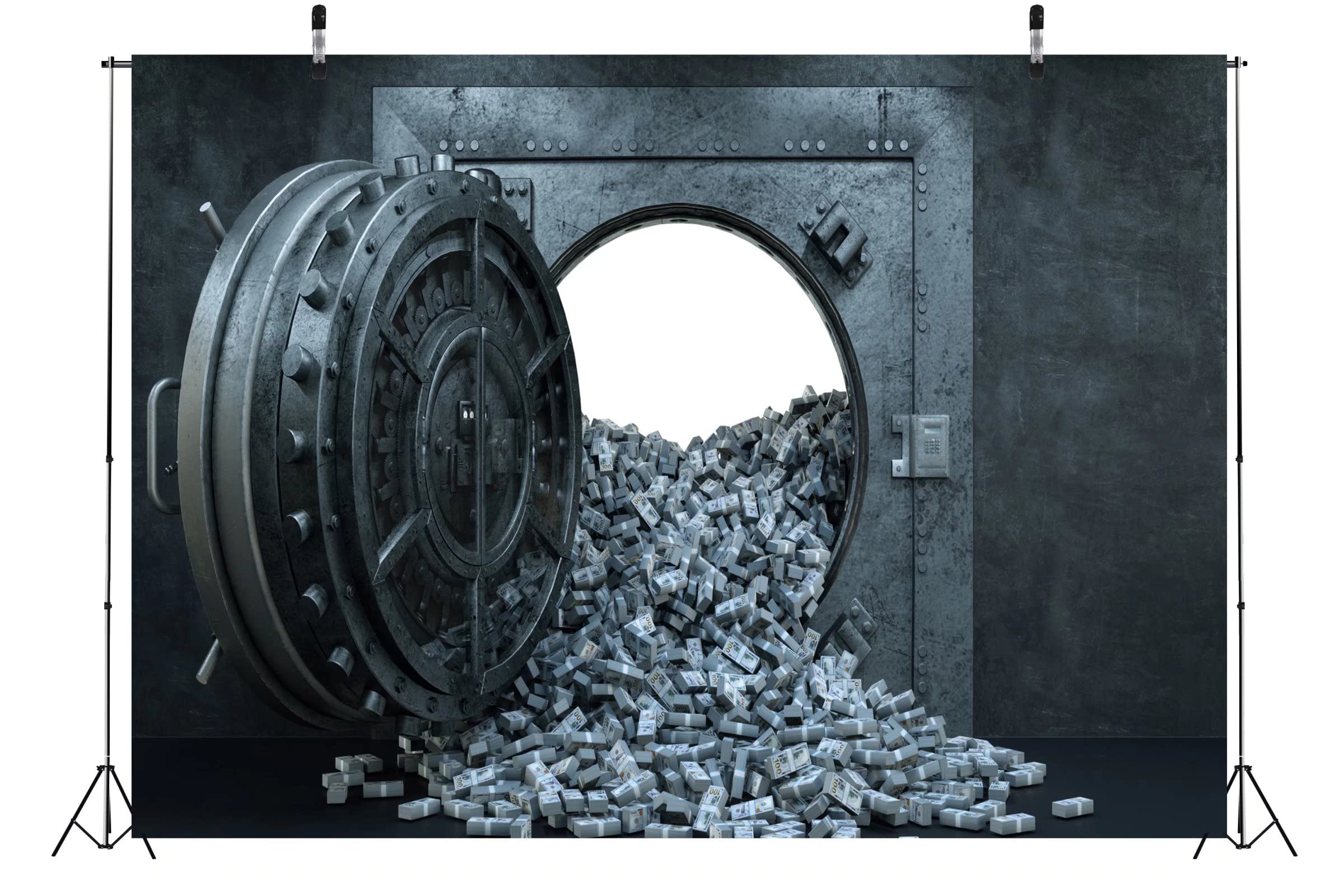 CORFOTO 7x5ft Bank Vault Door Backdrop Bank Vault Door - View #5