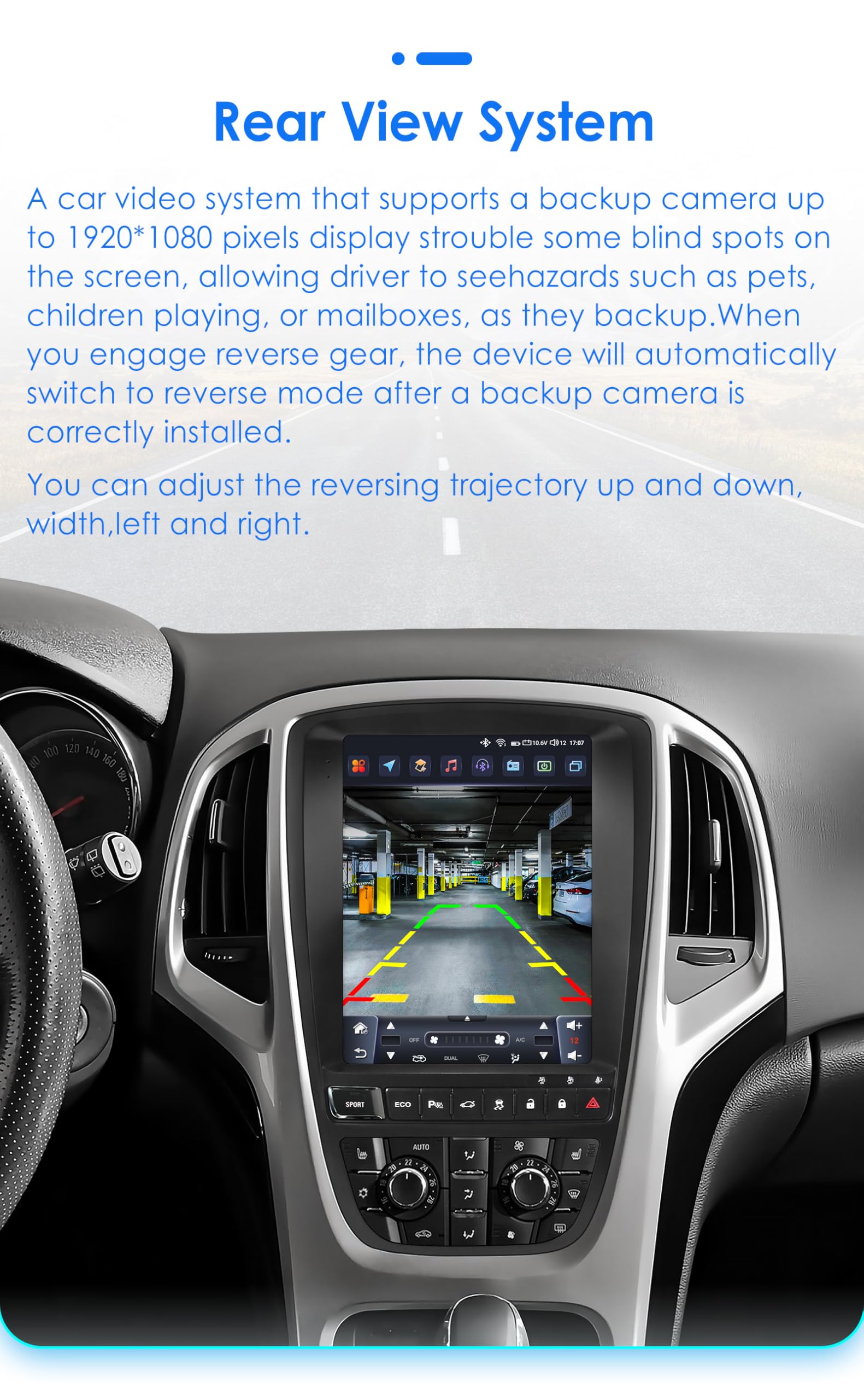Android 13 Autoradio 9.7 pollici Touchscreen 8 core per Opel Astra J/Vauxhall Buick Verano 2009-2015 WiFi Wireless Android Auto & Wireless Carplay Bluetooth WiFi 4G GPS RDS AM/FM