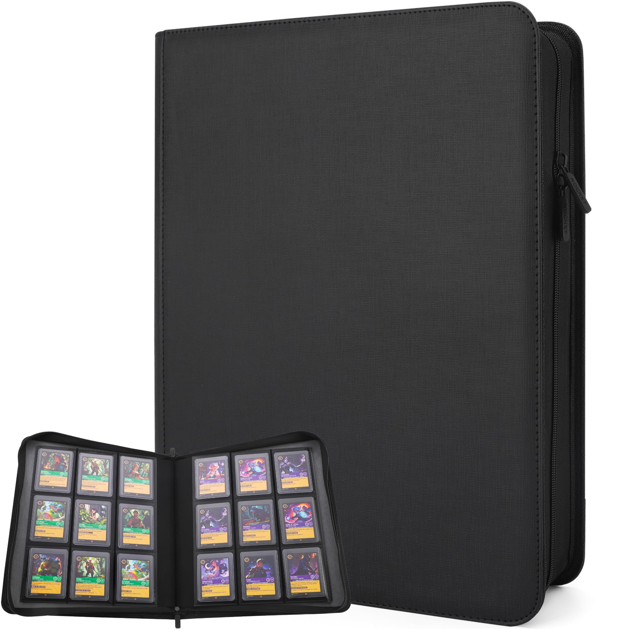 Amazon.com: Forzarocket 324 Toploader Binder | 9-Pocket Zippered