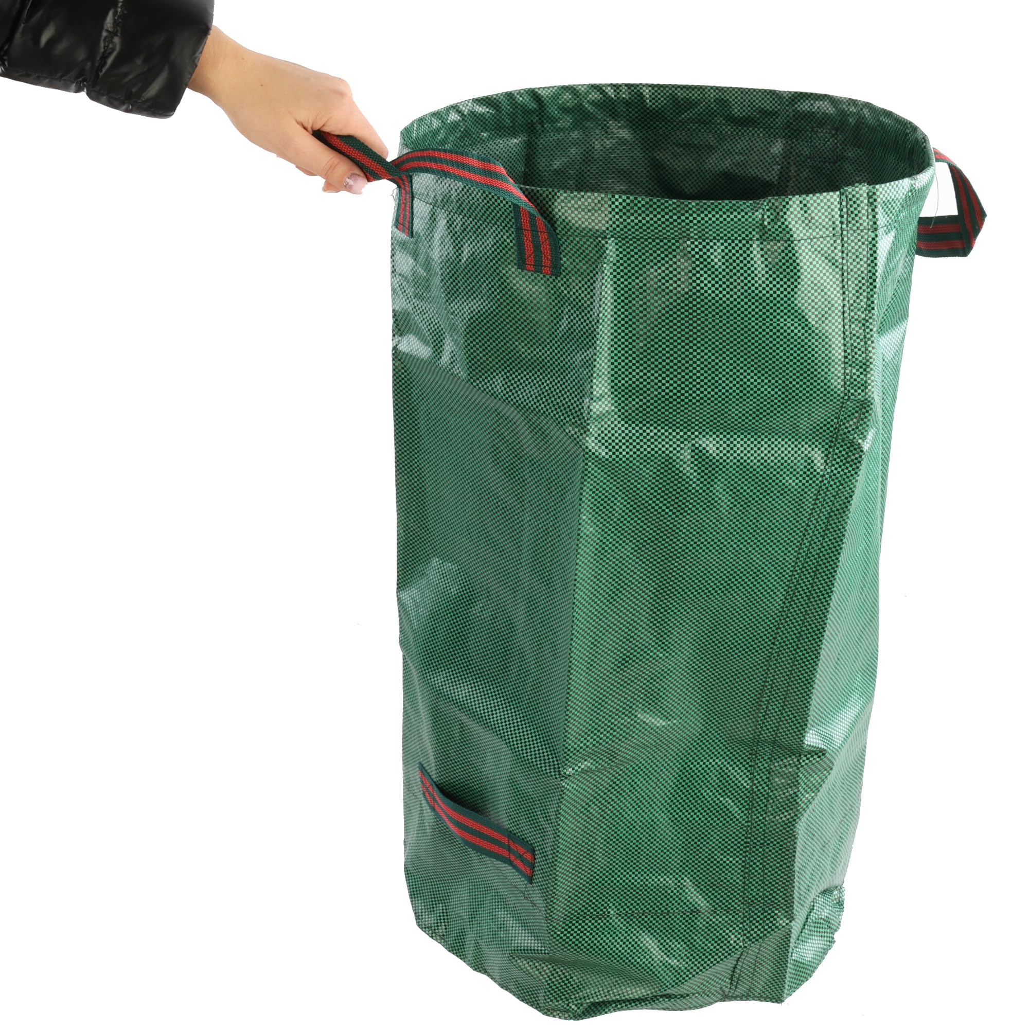 GardenMate worek ogrodowy na odpady ogrodowe, 120 l, stabilny worek na odpady ogrodowe, worek na liście, do cięcia trawnika, składany, duży, wytrzymały, z tkaniny polipropylenowej