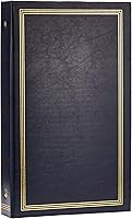 Pioneer 3-Ring Navy Blue Photo Album Holds 300 4x6 Photos - Refillable Archival Safe Leatherette Cover