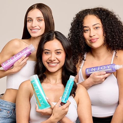 Miniatura 8 de Enjoy Champú voluminizador terapéutico, 10 onzas líquidas