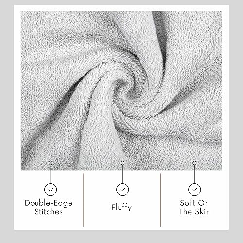 Miniatura 5 de TEXTILOM Toallas para cuerpo y cara, calidad de hotel y spa, suaves, absorbentes, de secado rápido, para tu cuerpo, 100% algodón turco, juego de 4