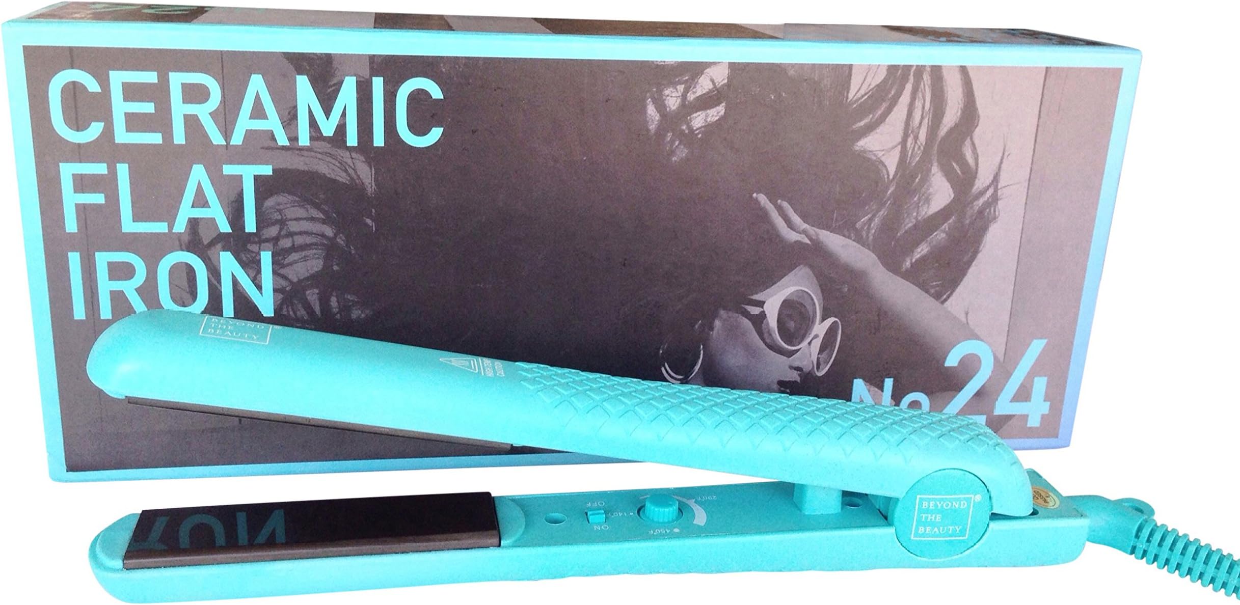 Beyond The Beauty 1.25'' Ceramic Hair Straighteners (Turquoise)