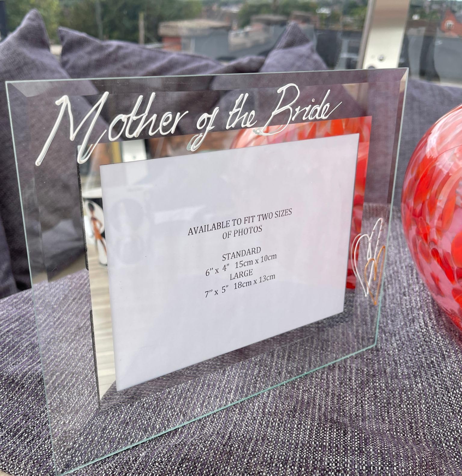 Dreamair Silver Mother Of The Bride Photo Frame Land (Hearts)