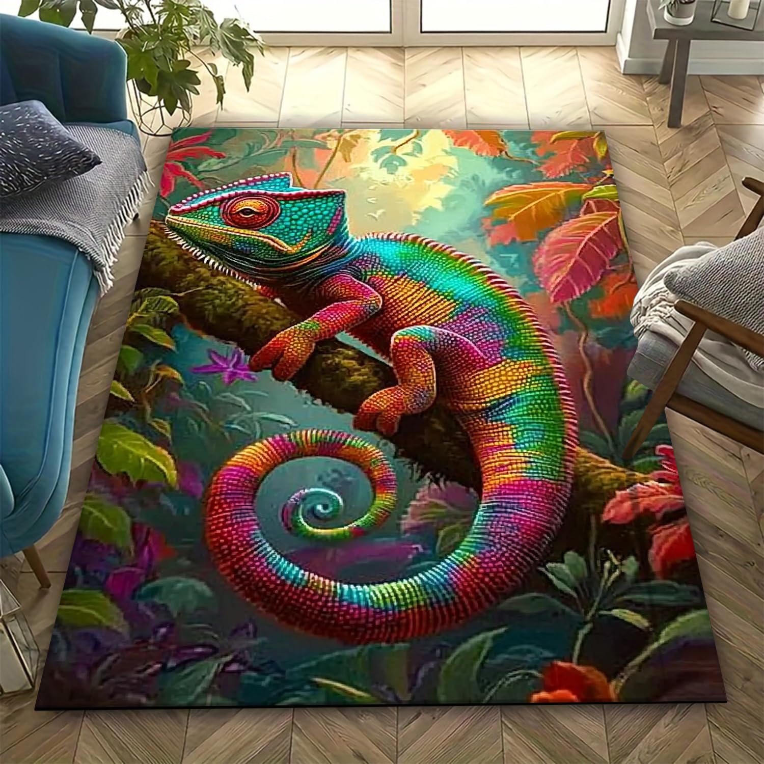 Tapis de sol cameleon pour chambre d'enfant et salon cocooning