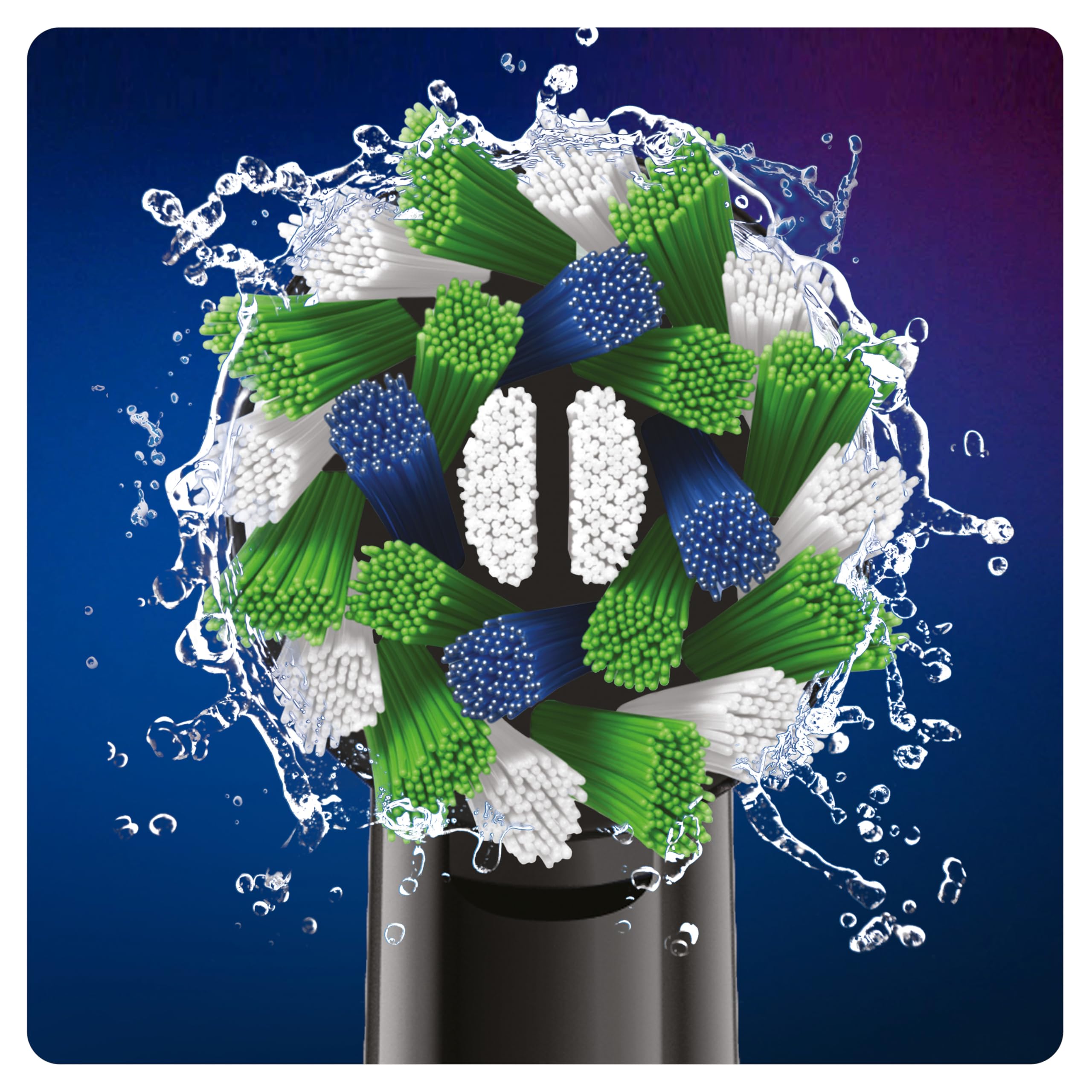 Oral-B Testine Di Ricambio x Spazzolino Elettrico CrossAction Nere Con Tecnologia CleanMaximiser 10 Testine. Confezione Adatta Alla Buca Delle Lettere