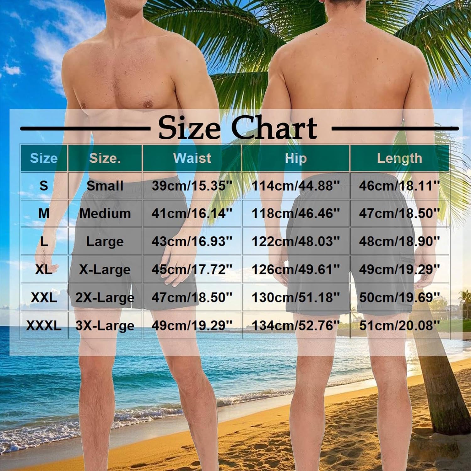 Men's Beach Shorts Fashion Quick-Drying Swim Trunks Board Shorts Lace up Elastic Waist Track and Field Sport Pants