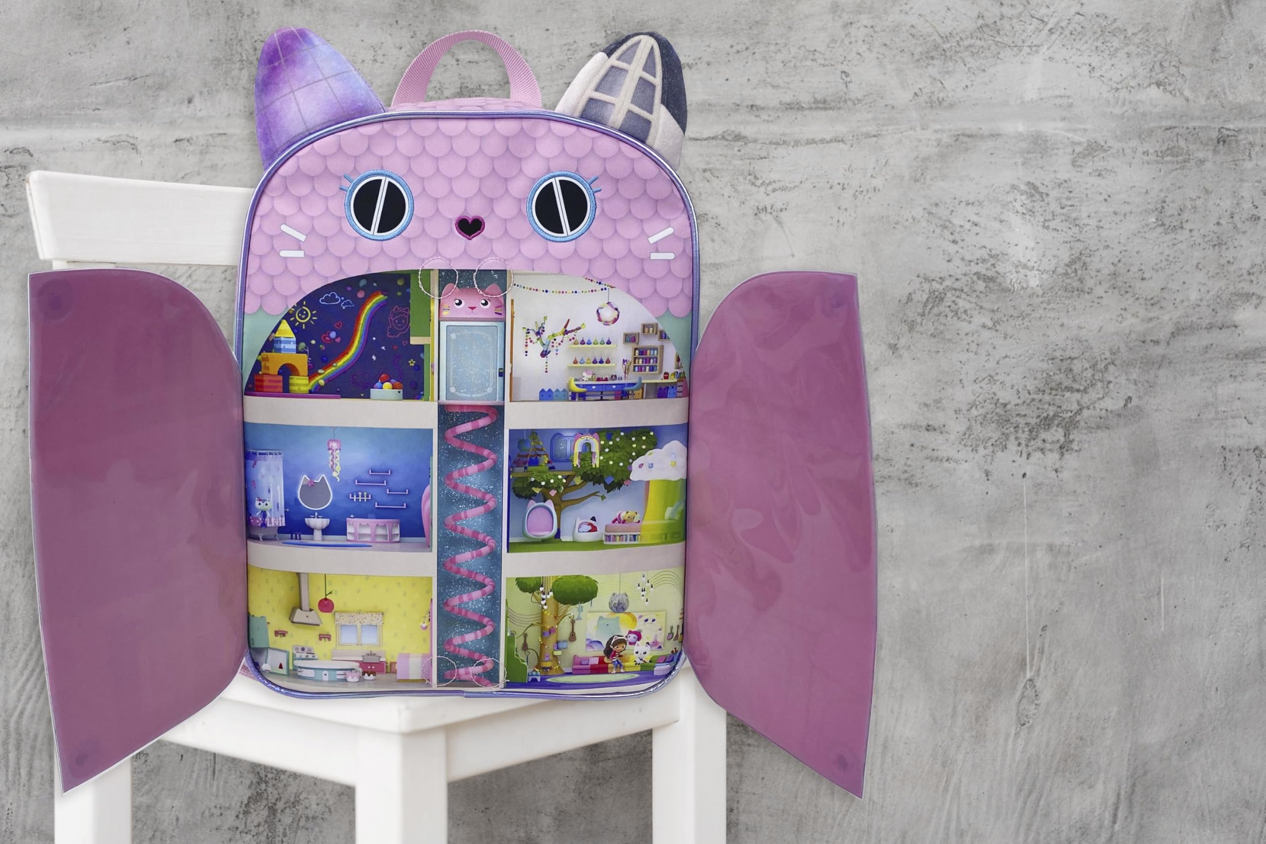 Marchi CyP: Gabby, Zaino, Zaino per bambini, Copertine magnetiche, Asilo nido, Scuola materna, Multicolor, Prodotto ufficiale