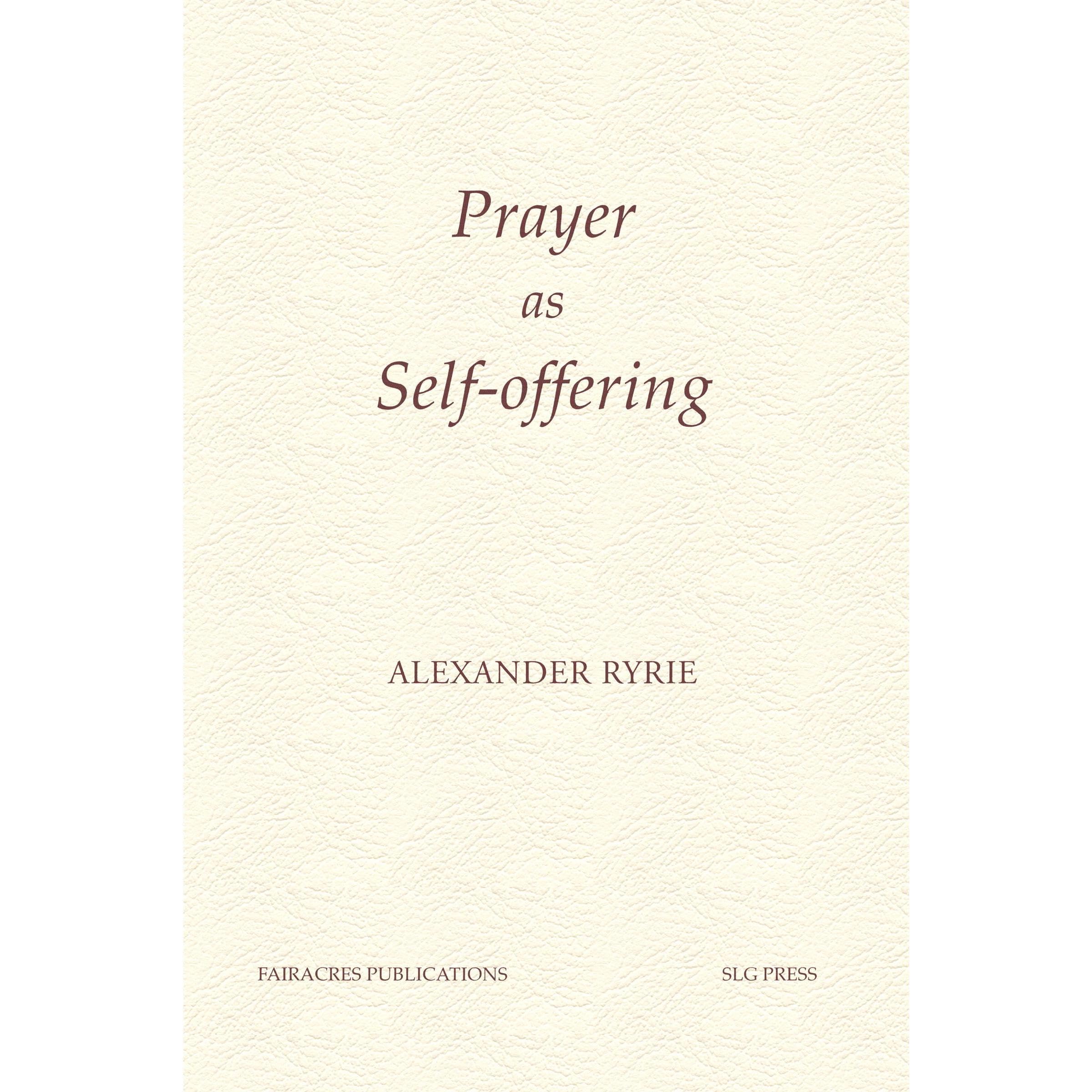Prayer as Self-offering