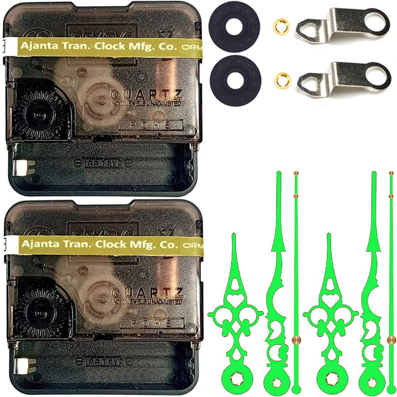 See full amazon price history chart for YOPY� Combo of 2 Ajanta Mfg. Battery Operated Plastic Ticking Wall Clock Movement Machine with Hands Night Glow in Dark Night Vision (Radium 4) YOPY� Combo of 2 Ajanta Mfg. Battery Operated Plastic Ticking Wall Clock Movement Machine with Hands Night Glow in Dark Night Vision (Radium 4) (B0BZ814FXM) Amazon Price History, Amazon Price Tracker