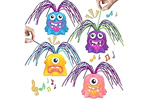 4PCS Fun Hair Pulling Stress Relief Monster Toys