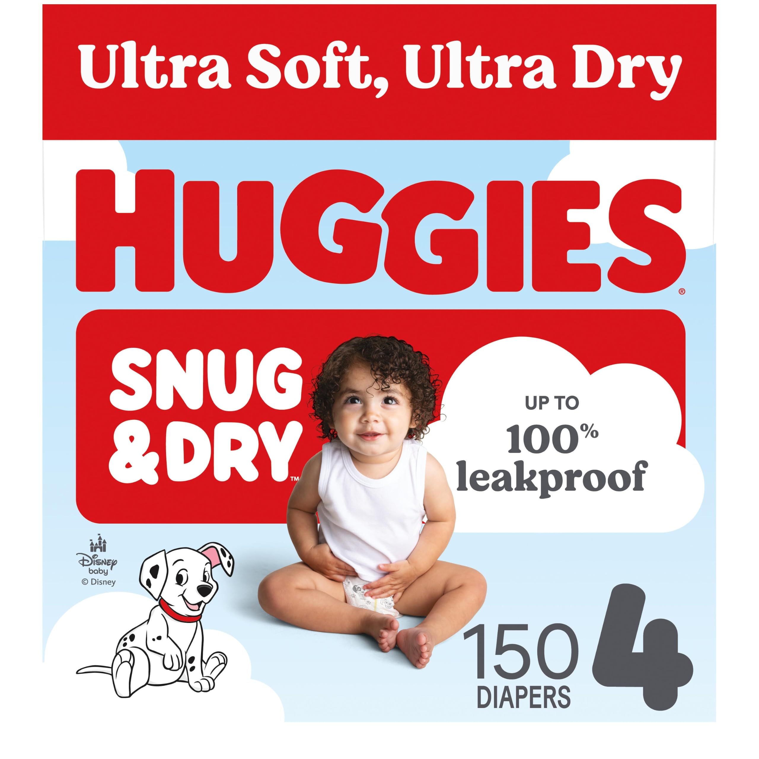 Huggies Snug &amp; Dry Diapers Size 4, 150 Count