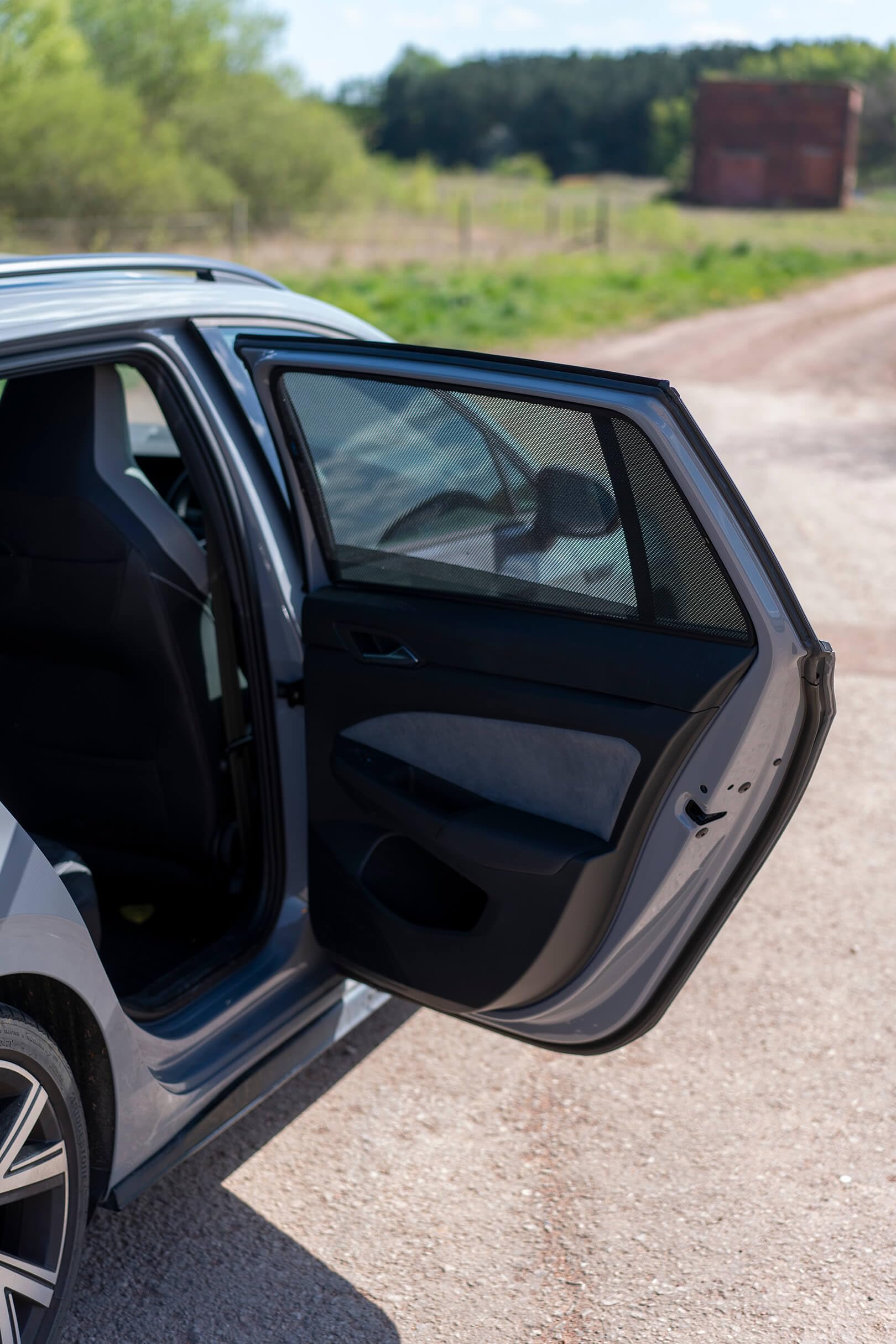 Satz Car Shades kompatibel mit Volkswagen Golf VIII Variant 2020- (6-teilig) Passgenaue Sonnenschutzblenden
