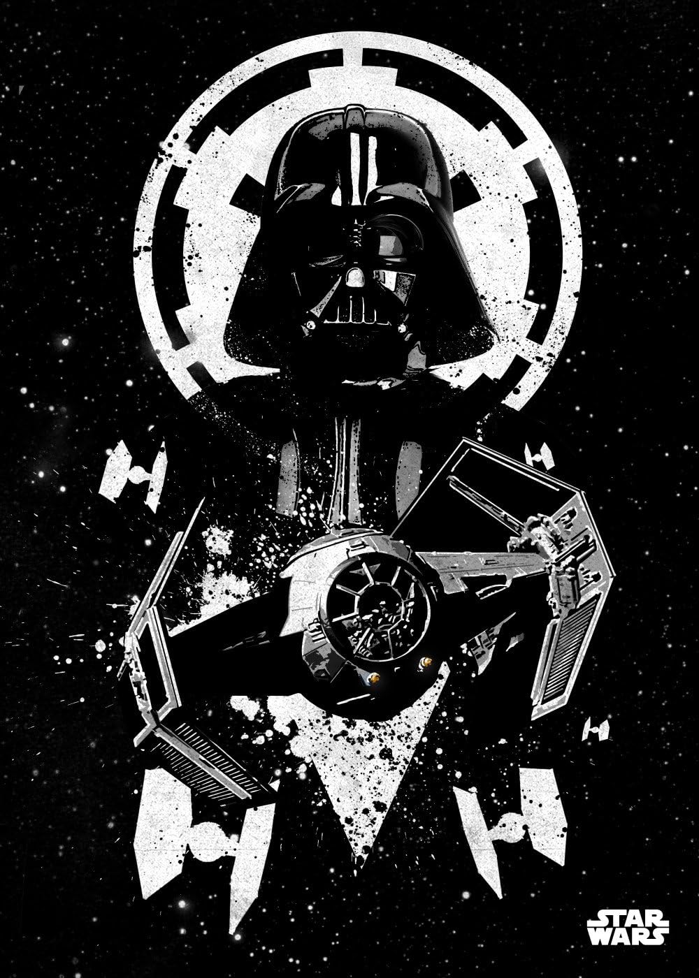 Star Wars Metal Poster Tie Advanced 32 x 45 cm Posters Wallscrolls
