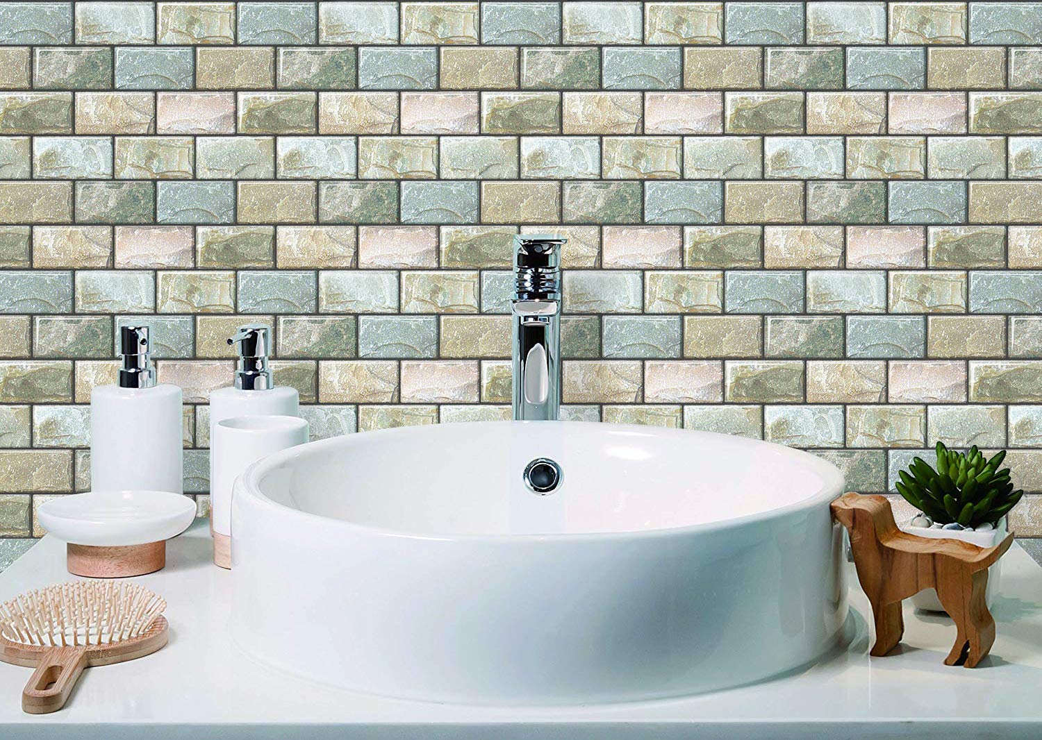 Buy Yoillione Subway Tile Stickers Bathroom Tile Transfers Waterproof