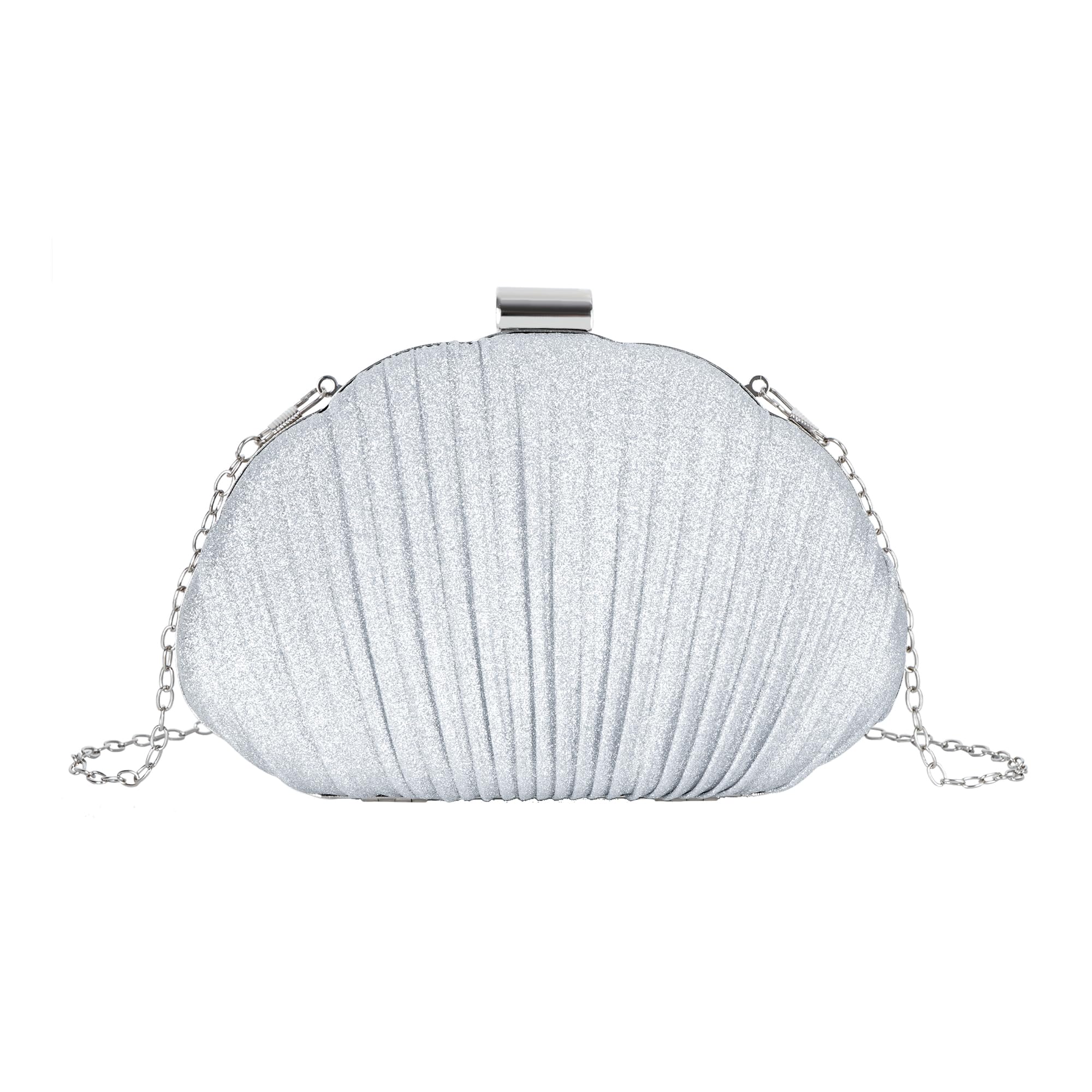 Women Seashell Evening Bag Purse Mermaid Chain Strap Clutch Handbag Shoulder Bag