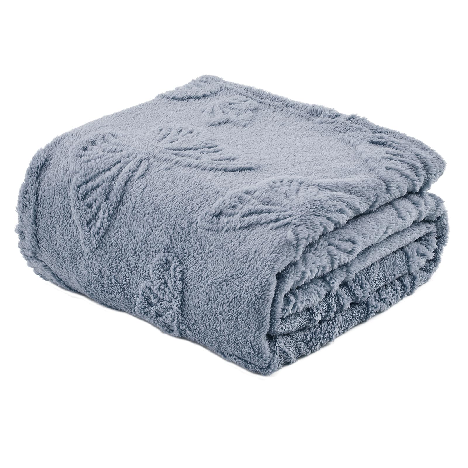 GIOKARNNA Throw Blankets with Butterfly,Soft Warm Blankets for Lover Mom Father Friends Gifts Pets,Lightweight Fuzzy Blanket for Couch Sofa Bed(Pearl