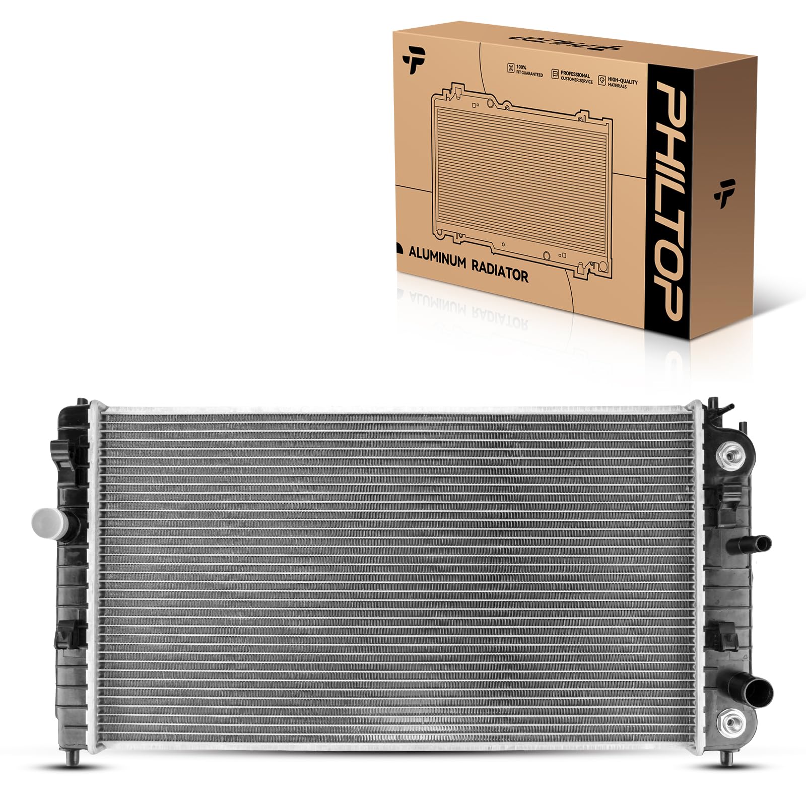 PHILTOP Replacement Radiator Compatible with 1997-2003 Malibu, 2002-2005 Grand Am 3.4L, 1999-2001 Grand Am, 1999-2001 Alero, 2002-2004 Alero 3.4L, 1997-1999 Cutlass CU2264