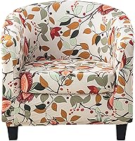 Vista 17 de CRFATOP Fundas para silla de club de 2 piezas, fundas para sillón de bañera, fundas de sillón con estampado suave y redondo para silla de sofá