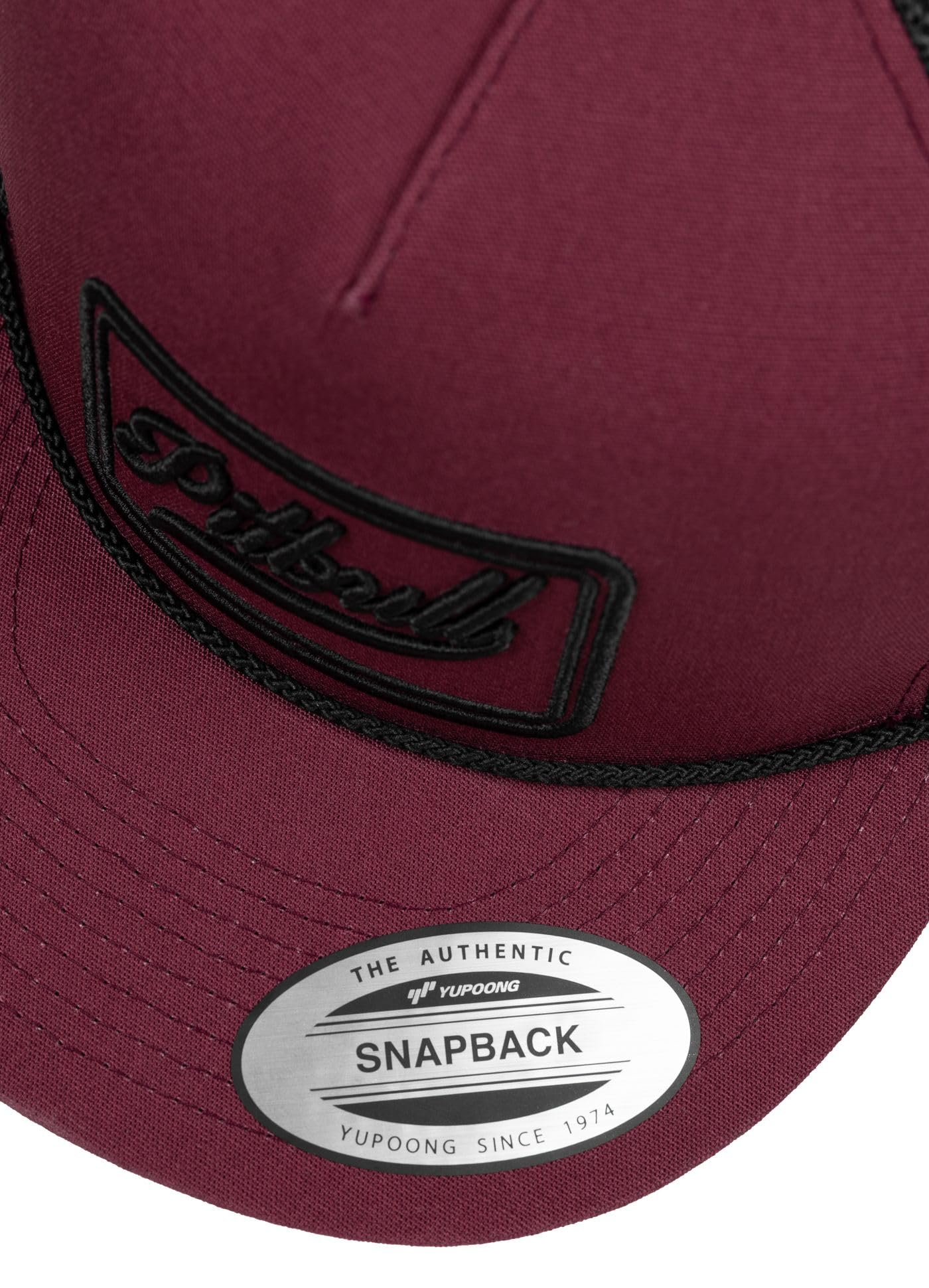 PITBULL Snapback Trucker Cap ORIGINAL 1989 – Mesh Cap Herren Damen, verstellbare Kappe, Flacher Schirm, Baseball Cap Streetwear, Unisex Freizeit