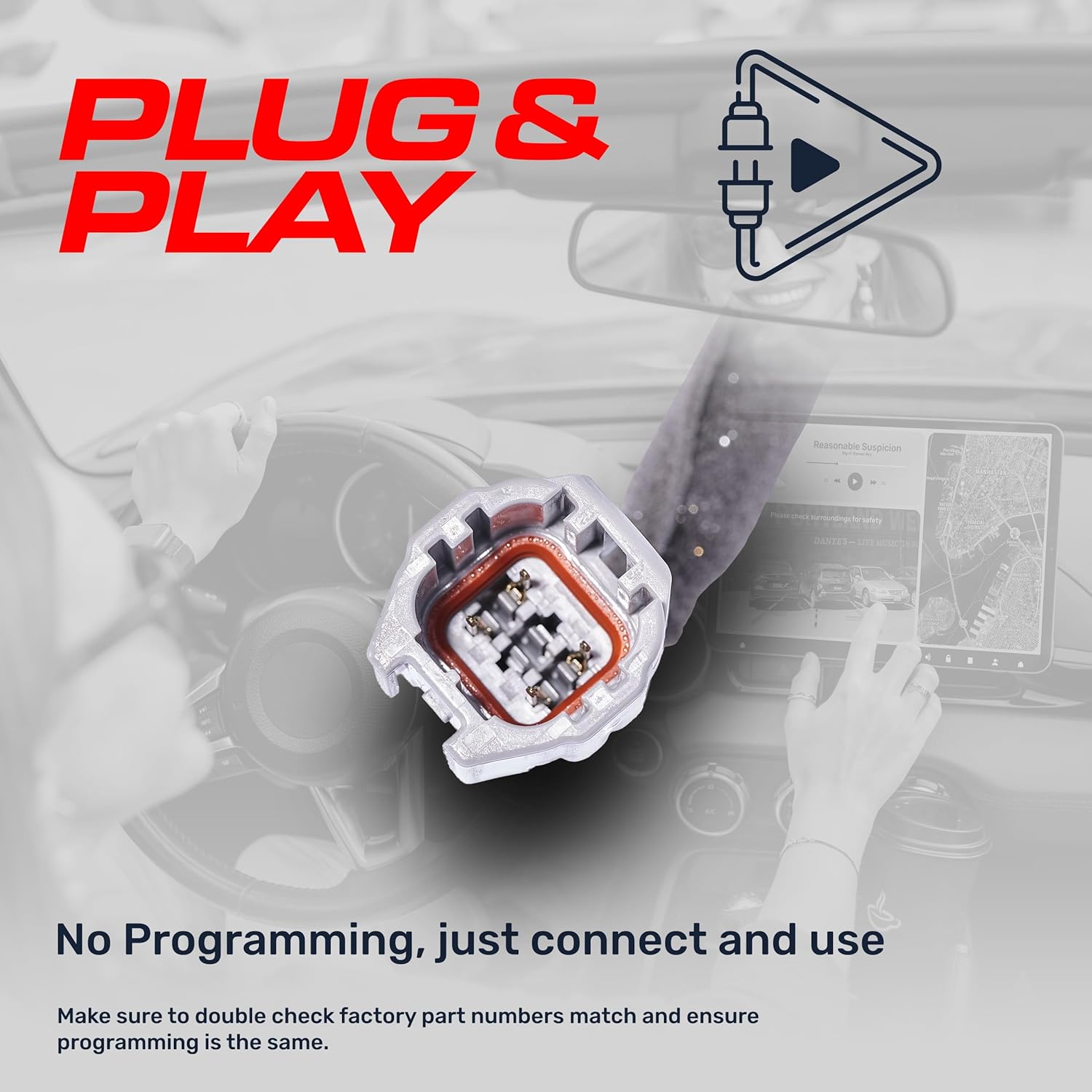 Master Tailgaters Replacement for Kia Rio5 (2012-2015), Rio5 w/o Premium Audio (2016-2017) Backup Camera OE Part # 95760-1W310