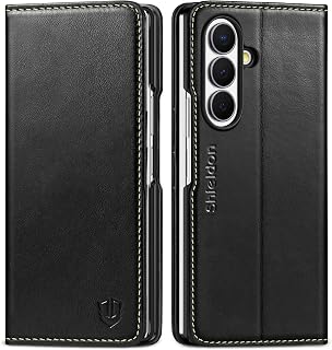 SHIELDON Leather Case Wallet for Galaxy Z Fold8 Ultra 8.0", Retro Black