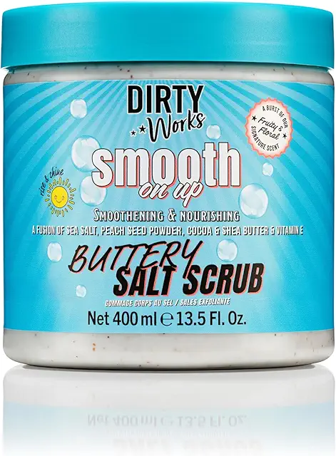 Dirty Works Vegan Salt Scrub with Shea Butter & Essential Oils - 400ml