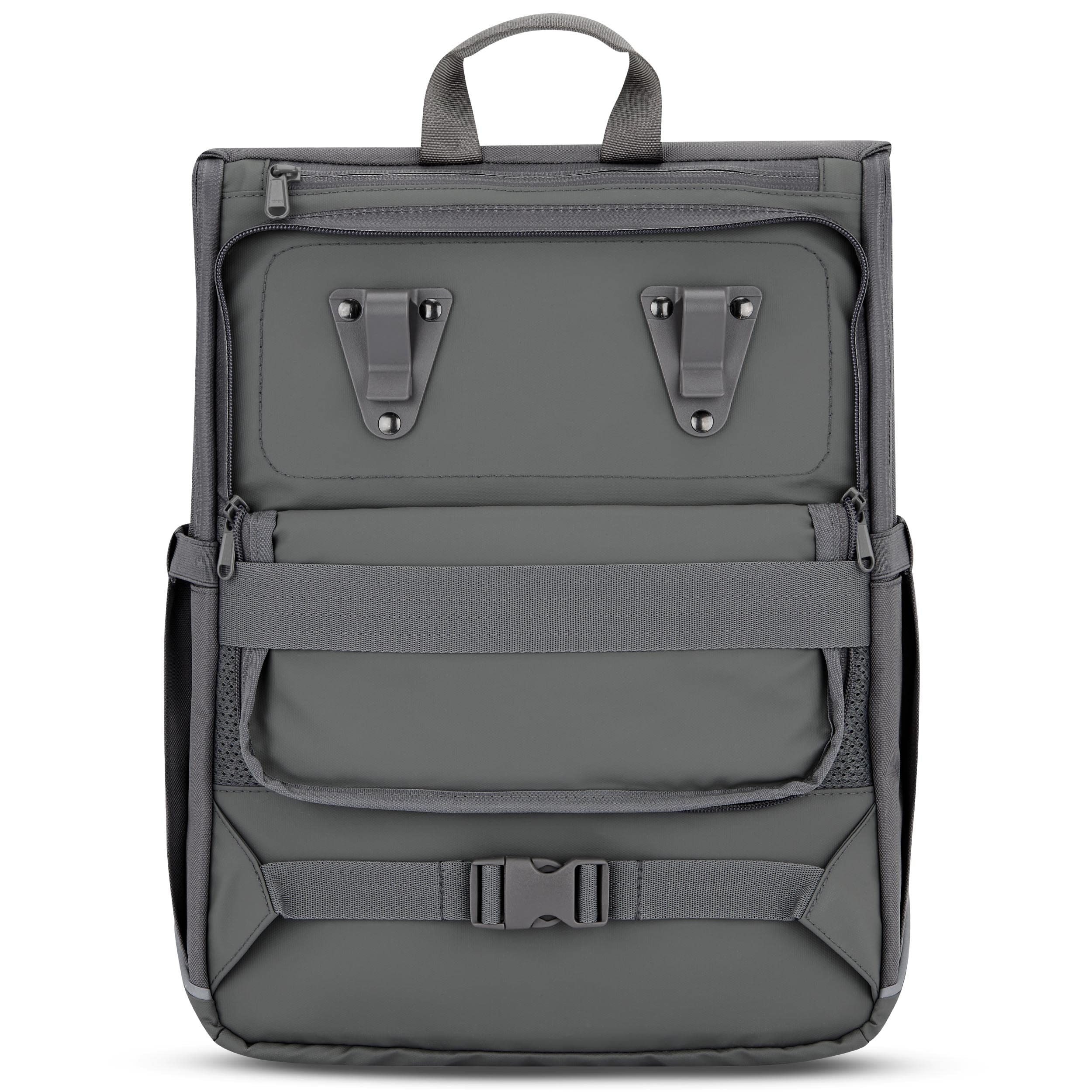 Johnny Urban Borsa per Bicicletta Grigio - Mika Bike - 2 in 1 Borse Posteriori Bici Zaino Scomparto per Laptop da 16 Pollici - Accessori Cestino - Impermeabile