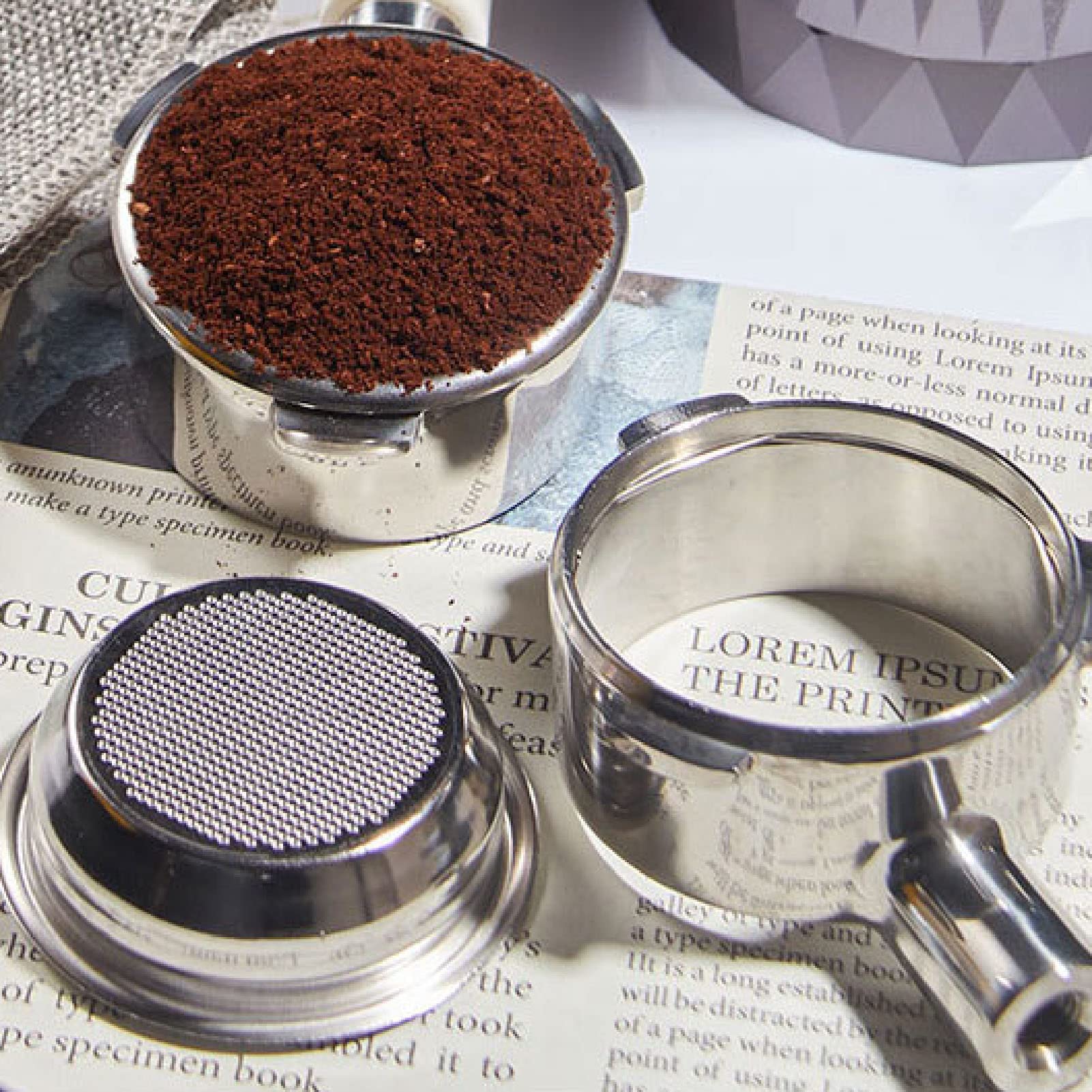 Portafiltro Senza Fondo 54mm con Design Staccabile (Type A Red Acid Branch)