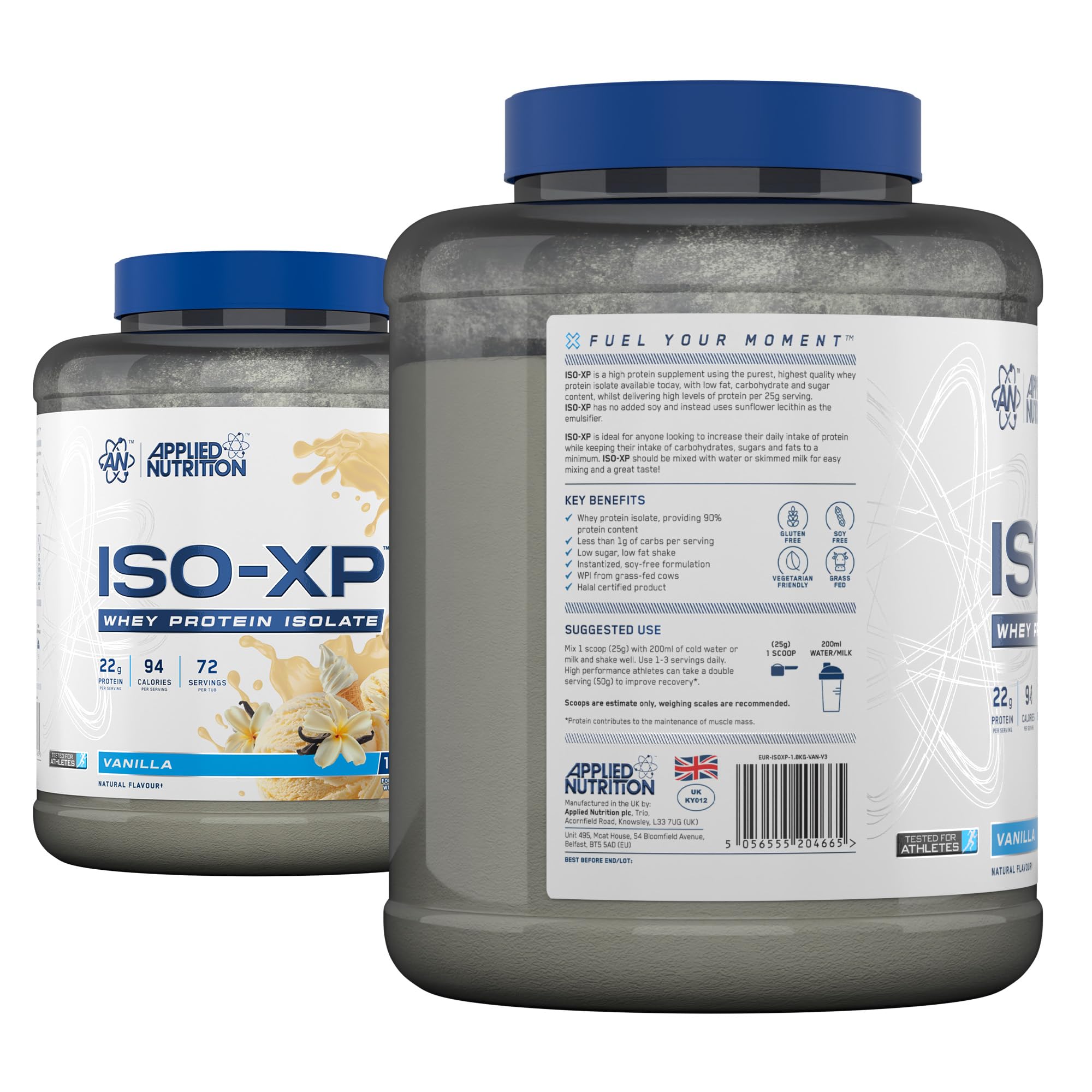 Applied Nutrition Iso-XP (1800g) Vanilla - Białka - Izolat białka serwatkowego