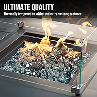 Vista 4 de Skyflame - Vidrio de fuego mezclado de 10 libras para hogueras de chimenea