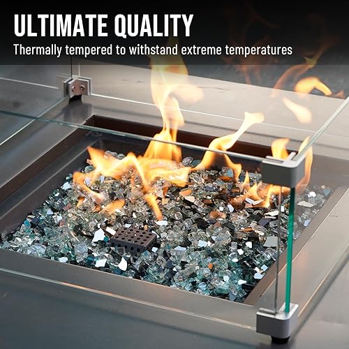 Miniatura 4 de Skyflame - Vidrio de fuego mezclado de 10 libras para hogueras de chimenea