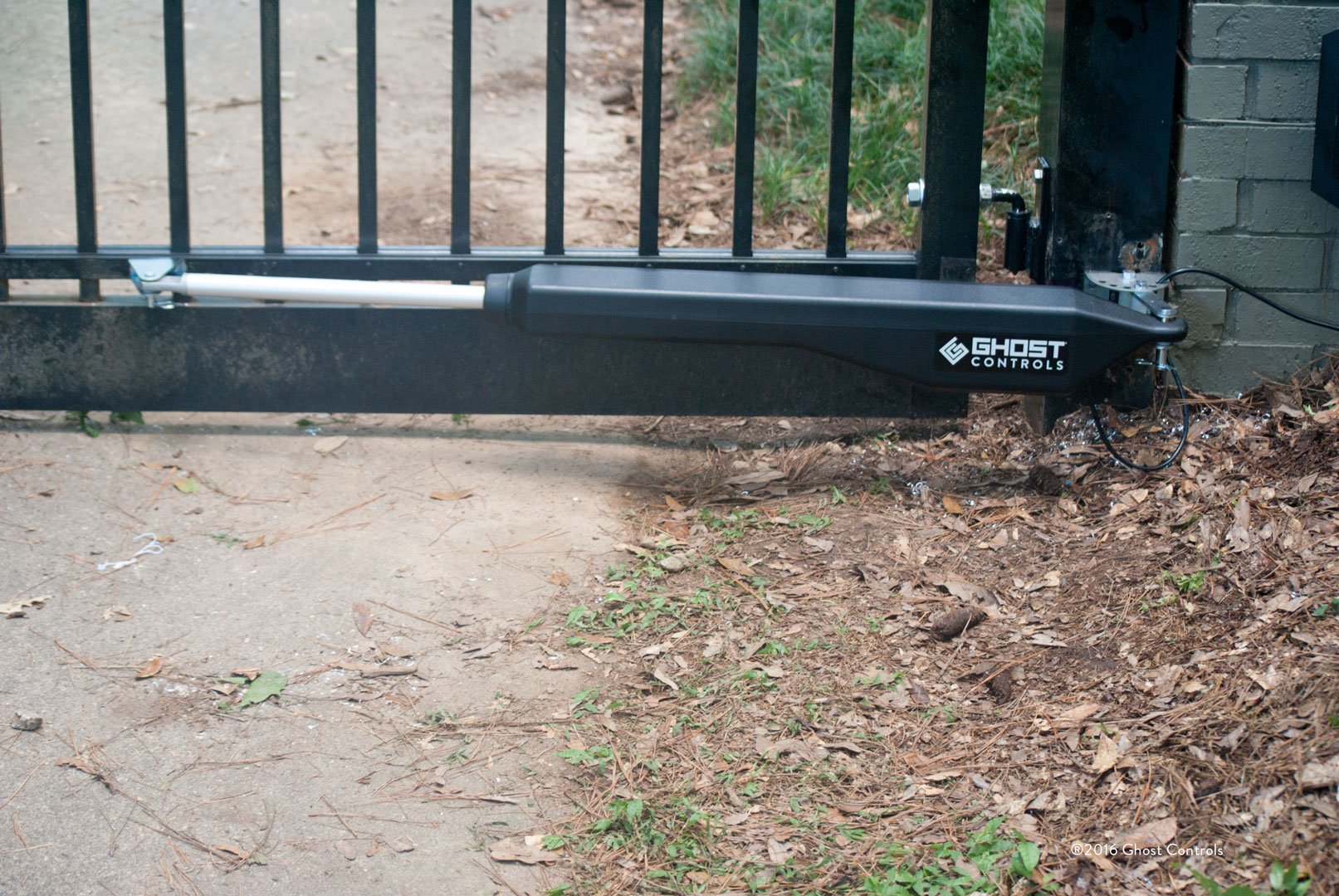 Ghost Controls Automatic Gate Opener Kit for Decorative Driveway Swing